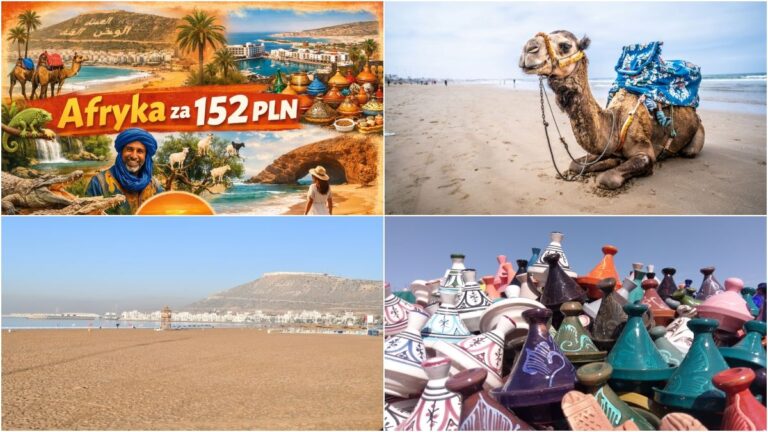 Szalony pomysł?! 24 godziny nad oceanem w Afryce (loty z Krakowa do Maroka) za 152 PLN Agadir banner (c) panpodroznik.com