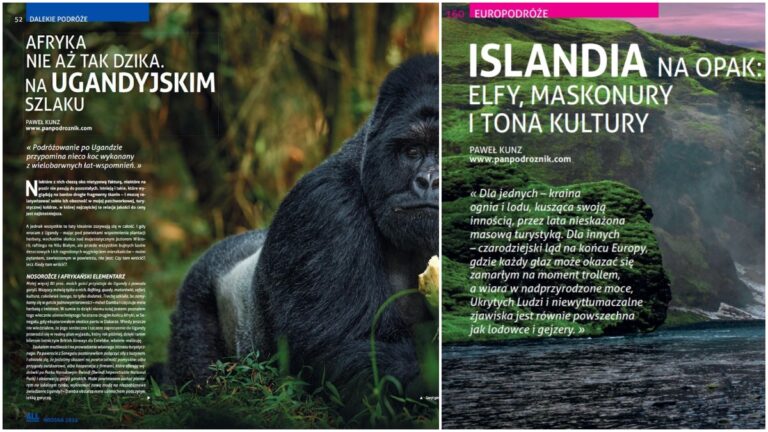 All Inclusive (54): reportaż z Ugandy + reportaż z Islandii Kwartalnik All Inclusive banner (c) panpodroznik.com