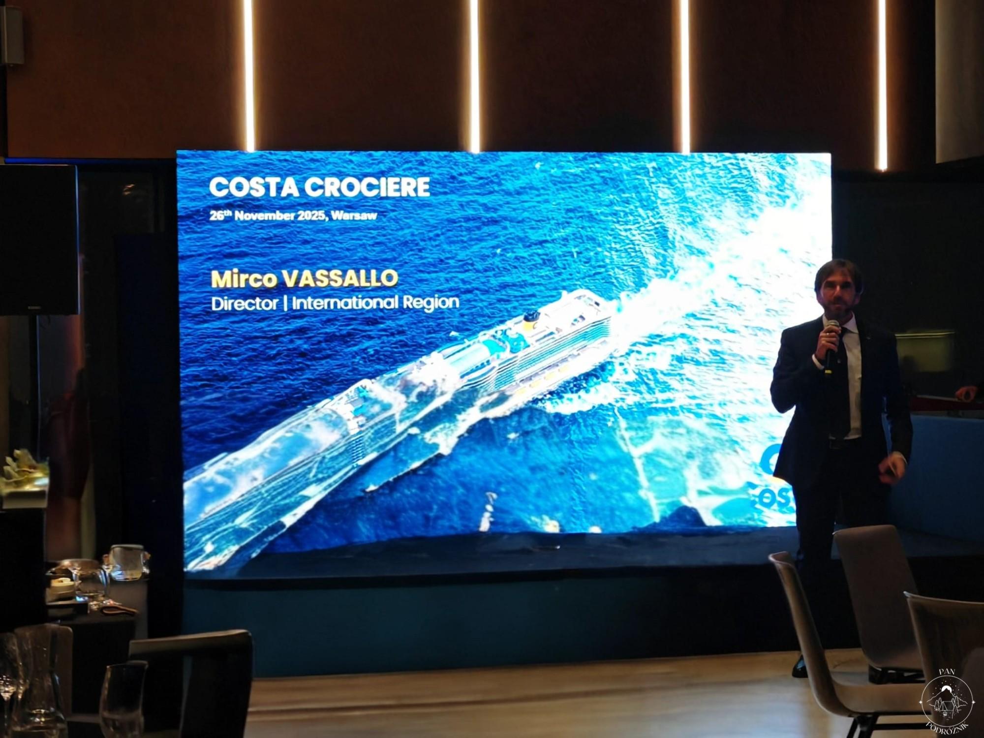 Mirco Vassallo z Costa Cruises (c) panpodroznik.com