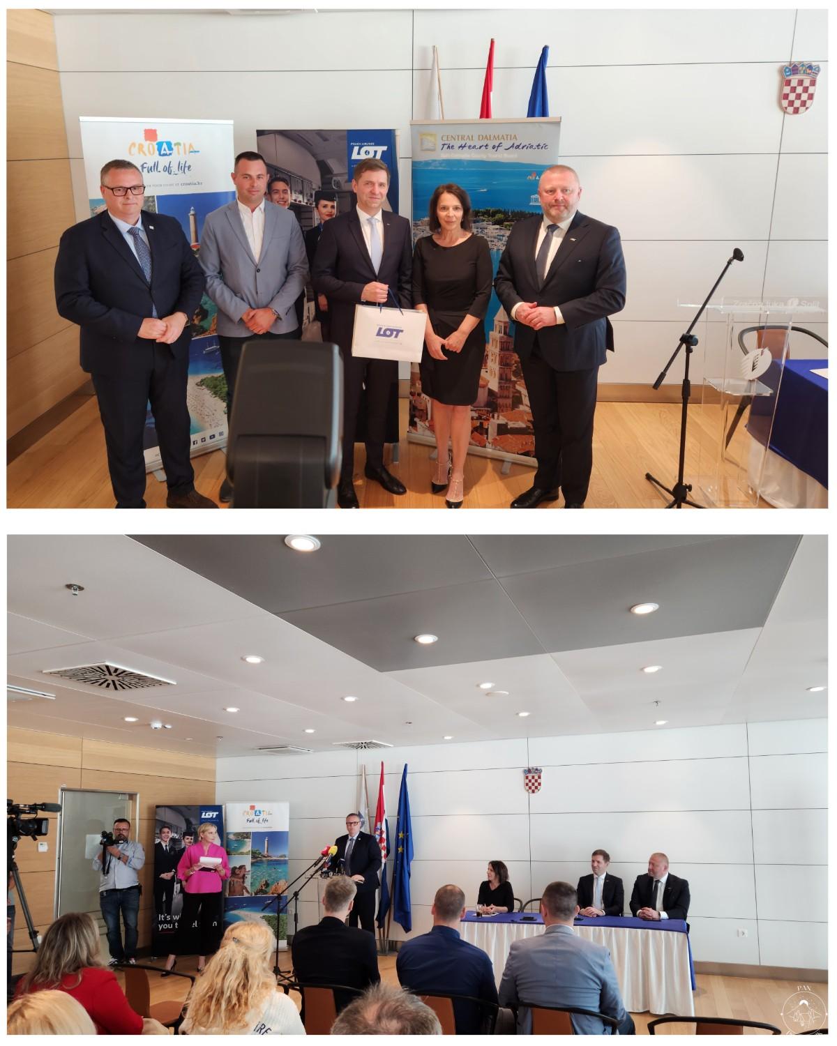 Konferencja prasowa na lotnisku w Splicie (c) panpodroznik.com