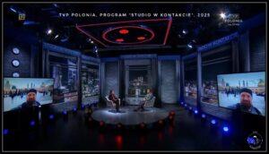 Antena live w telewizji TVP Polonia, program "Studio w kontakcie"