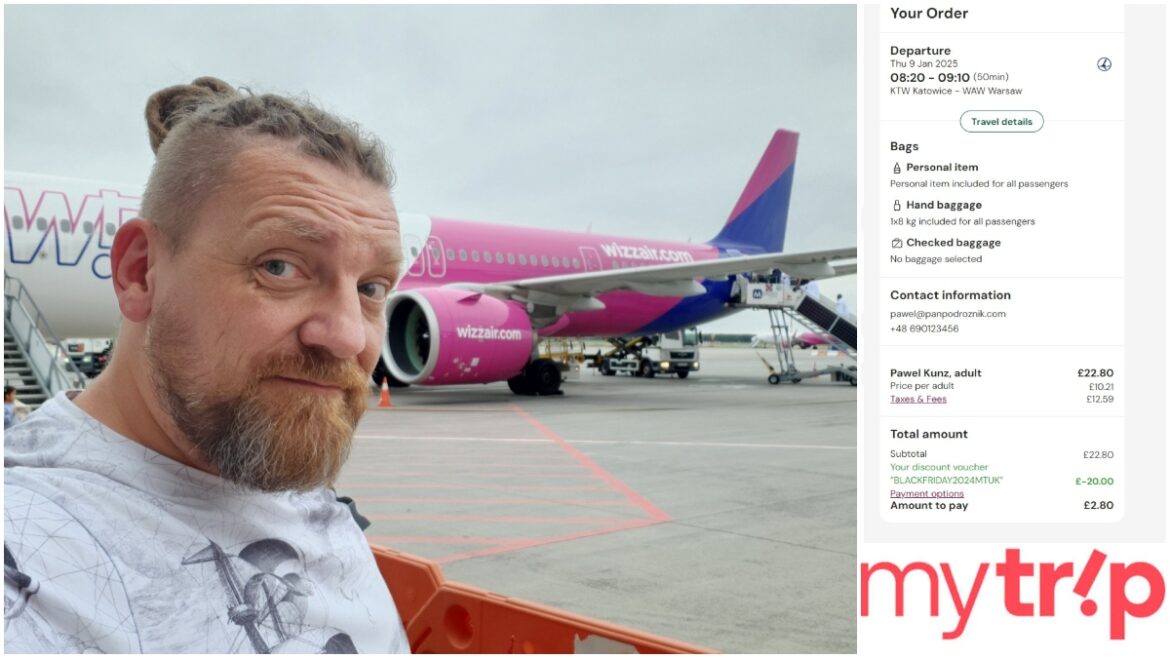 Sztos! Loty po Polsce za 5-10 PLN, do Anglii za 1 PLN, do Azji za 98 PLN Banner promocja MyTrip Black Friday 2024 (c) panpodroznik.com