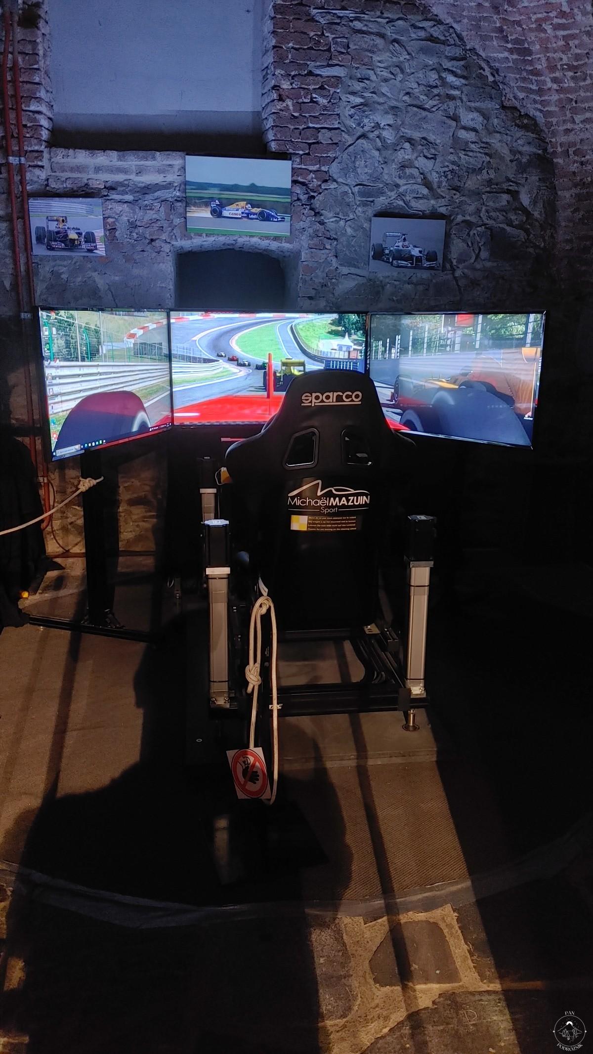 Symulator w Muzeum Toru Wyścigowego Spa-Francorchamps (c) panpodroznik.com