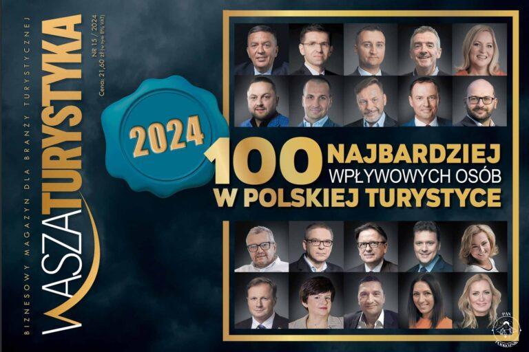 Lista 100 najbardziej wpływowych osób w polskiej turystyce (2024) Wasza Turystyka lista TOP100 (c) Waszaturystyka.pl